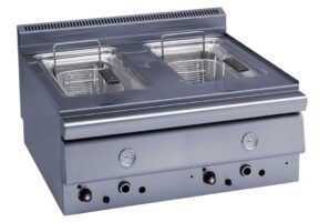 Φριτέζα αερίου 8+8Lt διπλή 72x63x34cm Panaritis FR260