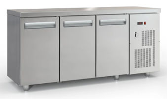 Ψυγείο πάγκος κατάψυξης 458 Lt με 3 πόρτες GN 180x70x87cm Inox Dobros PSMK18070