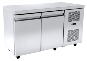 Ψυγείο πάγκος 156×70 συντήρησης με 2 μεγάλες πόρτες & ψυκτικό μηχάνημα Niki Inox PA 70 156M