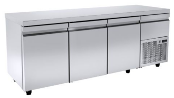 Ψυγείο πάγκος 179×70 συντήρησης με 3 πόρτες GN & ψυχόμενο χώρο πάνω από την μηχανή Niki Inox PA GN 179M Ψυγείο πάγκος 179×70 συντήρησης με 3 πόρτες GN & ψυχόμενο χώρο πάνω από την μηχανή Niki Inox PA GN 179M