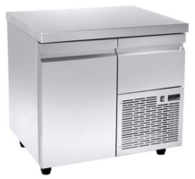 Ψυγείο πάγκος 105×70 συντήρηση με 1 πόρτα μεγάλη & ψυχόμενο χώρο πάνω από την μηχανή Niki Inox PA 70 105M