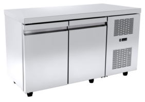 Ψυγείο πάγκος 140×70 συντήρησης με 2 πόρτες gn και ψυκτικό μηχάνημα Niki Inox PA GN 140M