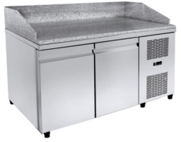 Ψυγείο πάγκος 157×80 προετοιμασίας πίτσας με γρανίτη Niki Inox PA PI 157M