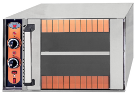 Φούρνος πίτσας ηλεκτρικός στατικός (ταμπανωτός) με 1 ράφι για 2 λαμαρίνες 60x40cm ή 2 GN 1/1 North CORFU