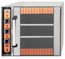 Φούρνος πίτσας ηλεκτρικός στατικός (ταμπανωτός) με 2 ράφια για 3 λαμαρίνες 60x40cm ή 3 GN 1/1 ή 6 GN 1/2 North RHODES