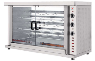 Κοτοπουλιέρα ηλεκτρική με 5 σούβλες 132x57x89cm North HK5