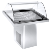 Βιτρίνα προβολής ψαριών 100x90x120 με ψυκτικό μηχάνημα Niki Inox PS KO 100M