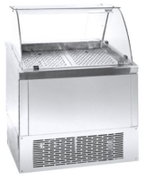 Βιτρίνα ψαριών κέντρου 89x70x120 με 2 πόρτες & ψυκτικό μηχάνημα στη βάση Niki Inox PS GN 089KG