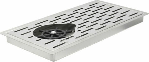 Rinser ψεκαστήρι νερού χωνευτό με σχάρα inox 42,5x23x3cm GTSA 24-1211 Rinser ψεκαστήρι νερού χωνευτό με σχάρα inox 42,5x23x3cm GTSA 24-1211