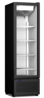 Βιτρίνα συντήρησης μονή 314 Lt μαύρο χρώμα CRYSTAL CR 300