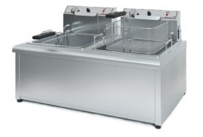 Φριτέζα ηλεκτρική 10+10Lt διπλή 380V/5,1kW 73x57x44cm Tzethan Φ1000/380/5,1