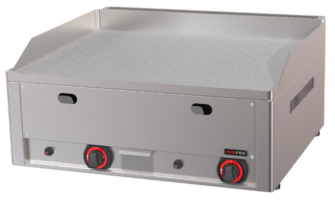 Πλατώ αερίου διπλό χρωμίου με λεία πλάκα 66×59,8×28,5cm Redfox FTHC 60 G