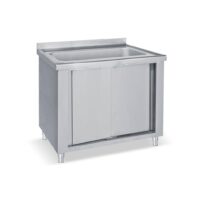 Λάντζα κλειστή 180×70 με 1 γούρνα 96x51x35 Bambas Frost LK96-180