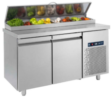 Ψυγείο σαλατών/πιτσαρίας 139×70 για 8 GN 1/4 με 2 πόρτες Bambas Frost PIMG 139