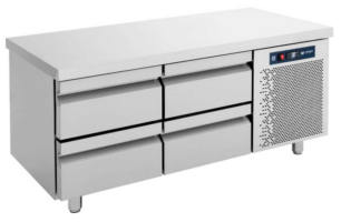 Ψυγείο πάγκος χαμηλό 139x70x68 συντήρηση με 4 συρτάρια GN Bambas Frost PS 139