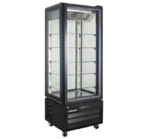 Βιτρίνα κατάψυξης 340 Lt πανοραμική βεβιασμένη ψύξη Klimaitalia VICTORIA 65 NFN BLACK