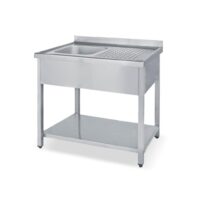 Λάντζα ανοιχτή 80x70x85 με 1 γούρνα 1LA2