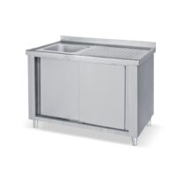 Λάντζα κλειστή 160x70x85 με 1 γούρνα 1LK6