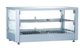 Βιτρίνα θερμαινόμενη επιτραπέζια με φωτισμό Led (80 Lt-70x40x37,7cm) Karamco FTR-80L