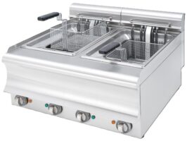 Φριτέζα ηλεκτρική 8+8Lt διπλή τριφασική 75x60x32cm Visvardis FE8+8CT- TR