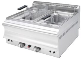 Φριτέζα αερίου 15+15Lt διπλή 75x70x32cm Visvardis FG15+15 CAT