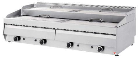 Σουβλακιέρα αερίου με λιποσυλλέκτη νερού 2 επιπέδων 141×70×46cm North GR400