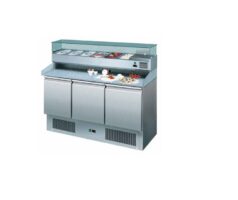 Ψυγείο πίτσας 140x700x850/1430mm με γρανίτη & 3 πόρτες S903PZ+VRX1400/380 KARAMCO