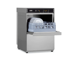 Πλυντήριο ποτηριών - πιάτων με δοσομετρητή στεγνωτικού και καλάθι 38,5×38,5 MBM LB405/LB406